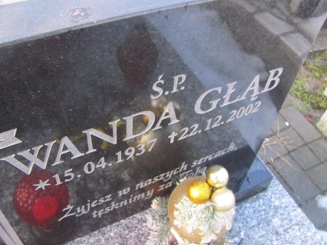 Wanda Głąb 1937 Mysłowice NSPJ - Grobonet - Wyszukiwarka osób pochowanych