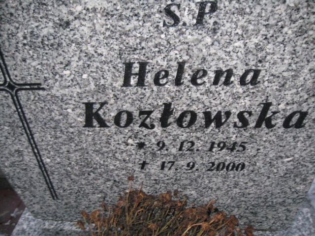 Helena Kozłowska 1945 Mysłowice parafialny NSPJ - Grobonet - Wyszukiwarka osób pochowanych