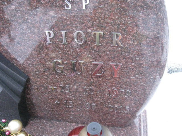 Piotr Guzy 1979 Mysłowice NSPJ - Grobonet - Wyszukiwarka osób pochowanych