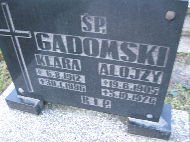 Grób Klara Gadomska