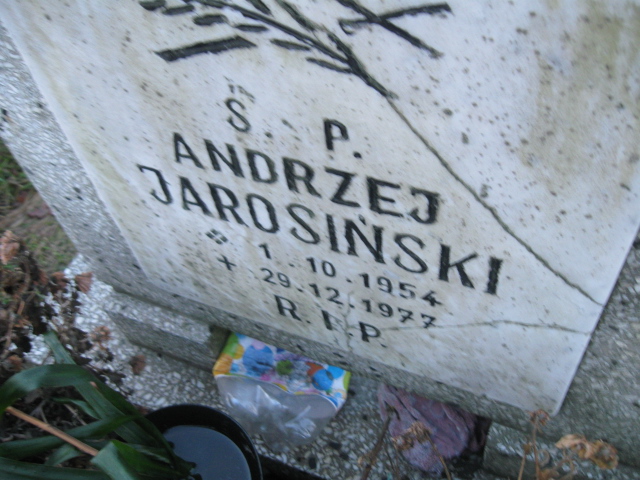 Andrzej Jarosiński 1954 Mysłowice NSPJ - Grobonet - Wyszukiwarka osób pochowanych