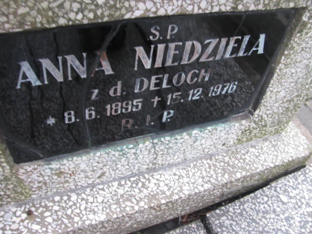 Anna Niedziela 1895 Mysłowice NSPJ - Grobonet - Wyszukiwarka osób pochowanych