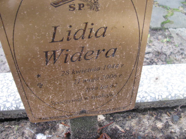 Lidia Widera 1944 Mysłowice NSPJ - Grobonet - Wyszukiwarka osób pochowanych