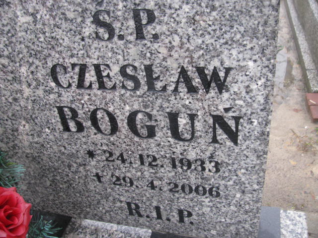 Czesław Boguń 1933 Mysłowice NSPJ - Grobonet - Wyszukiwarka osób pochowanych