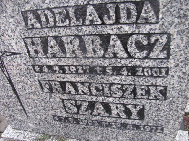 Adelajda Harbacz 1927 Mysłowice NSPJ - Grobonet - Wyszukiwarka osób pochowanych