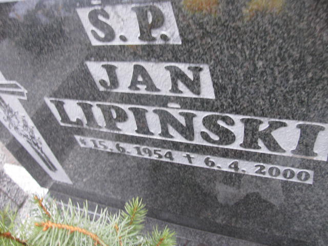 Jan Lipiński 1954 Mysłowice NSPJ - Grobonet - Wyszukiwarka osób pochowanych