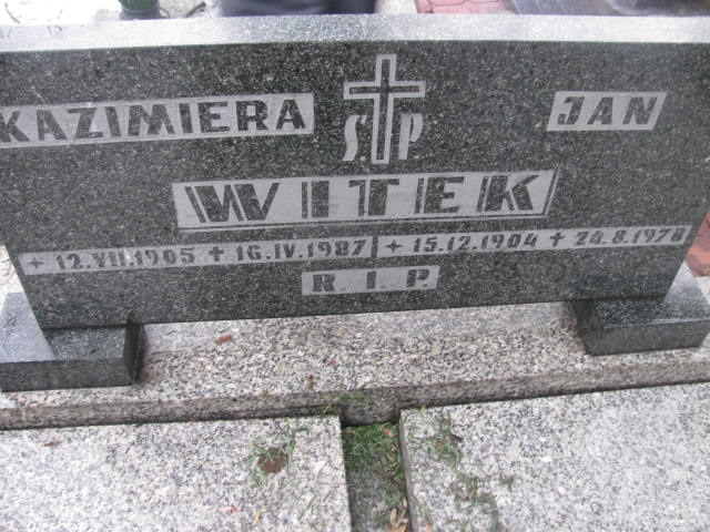 Jan Witek 1904 Mysłowice NSPJ - Grobonet - Wyszukiwarka osób pochowanych