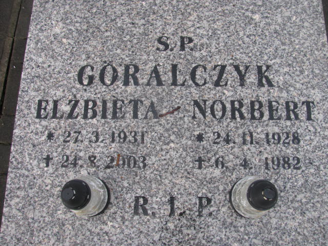 Elżbieta Góralczyk 1931 Mysłowice NSPJ - Grobonet - Wyszukiwarka osób pochowanych