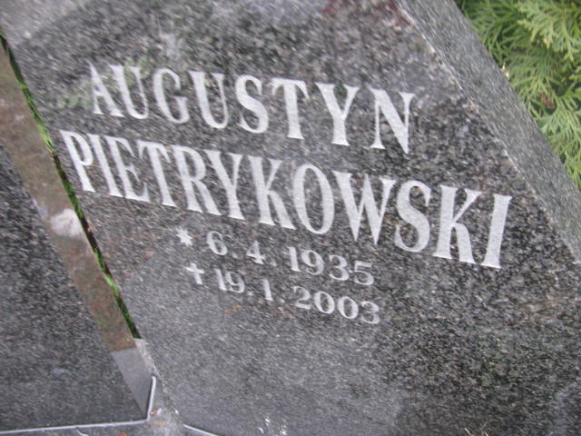 Augustyn Pietrykowski 1935 Mysłowice NSPJ - Grobonet - Wyszukiwarka osób pochowanych
