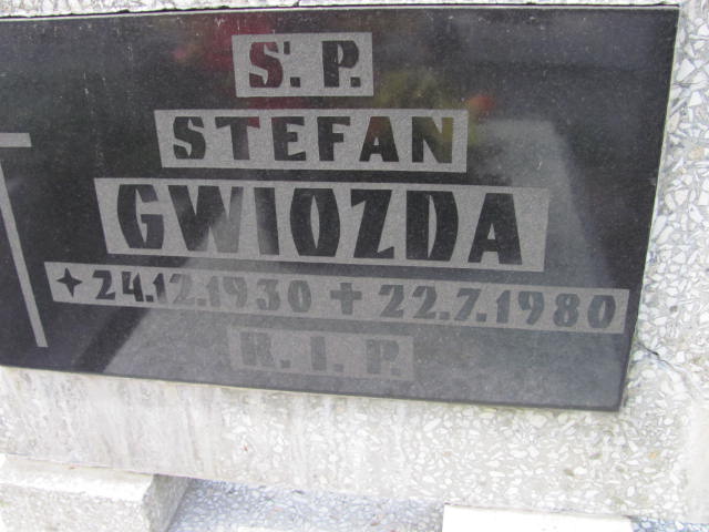 Stefan Gwiozda 1930 Mysłowice NSPJ - Grobonet - Wyszukiwarka osób pochowanych