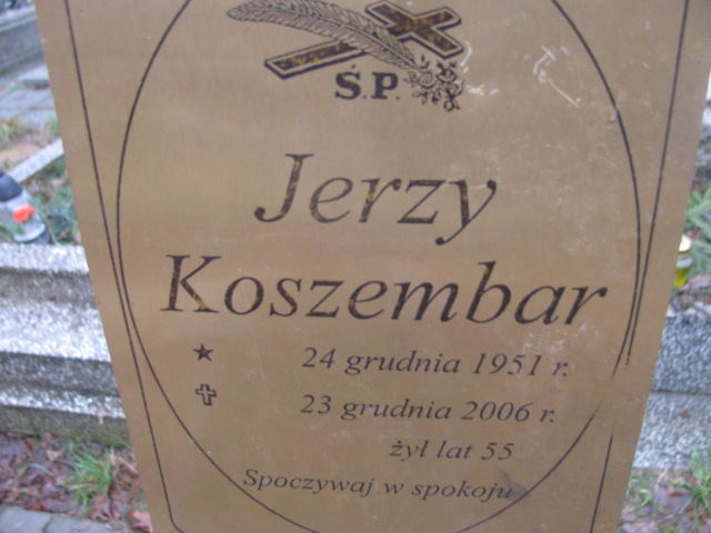 Jerzy Koszembar 1951 Mysłowice NSPJ - Grobonet - Wyszukiwarka osób pochowanych