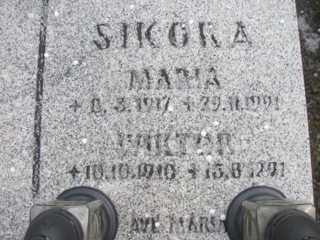 Maria Sikora 1917 Mysłowice NSPJ - Grobonet - Wyszukiwarka osób pochowanych