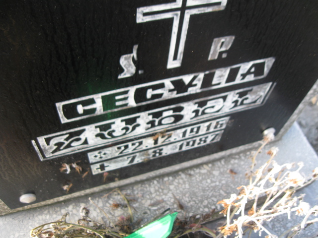 Cecylia Zubel 1916 Mysłowice NSPJ - Grobonet - Wyszukiwarka osób pochowanych