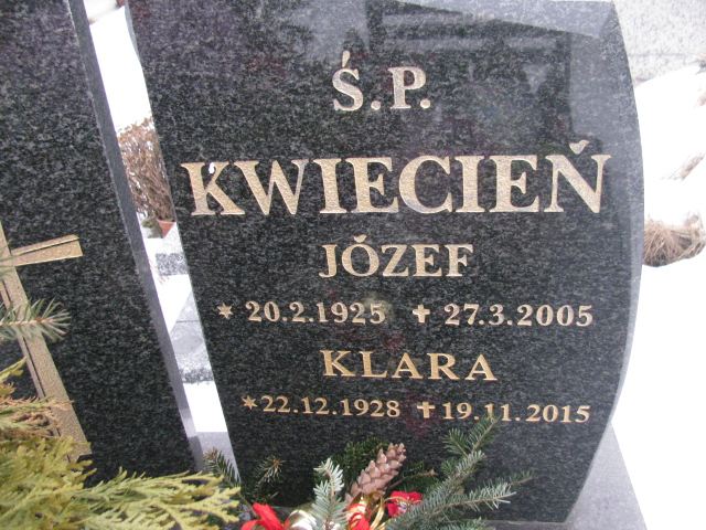 Klara Kwiecień 1928 Mysłowice NSPJ - Grobonet - Wyszukiwarka osób pochowanych