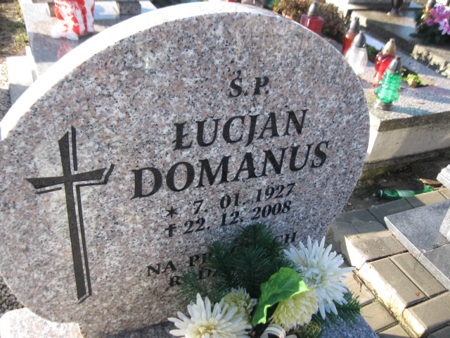 Łucjan Domanus 1927 Mysłowice NSPJ - Grobonet - Wyszukiwarka osób pochowanych