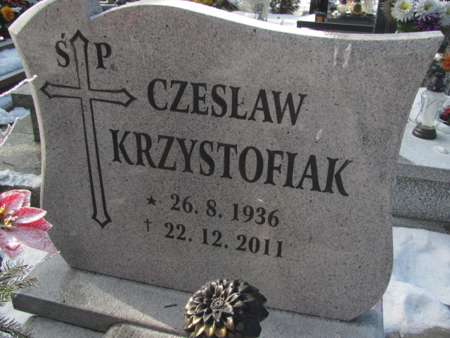 Czesław Krzysztofiak 1936 Mysłowice NSPJ - Grobonet - Wyszukiwarka osób pochowanych