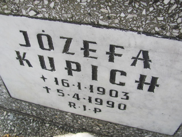 Józefa Kupich 1903 Mysłowice NSPJ - Grobonet - Wyszukiwarka osób pochowanych
