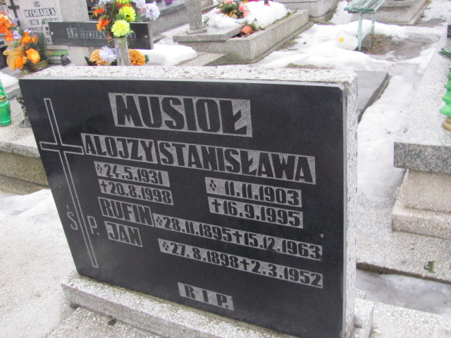 Rufin Musioł 1895 Mysłowice NSPJ - Grobonet - Wyszukiwarka osób pochowanych