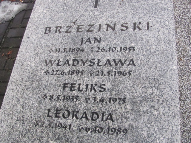 Władysława Brzezińska 1895 Mysłowice NSPJ - Grobonet - Wyszukiwarka osób pochowanych