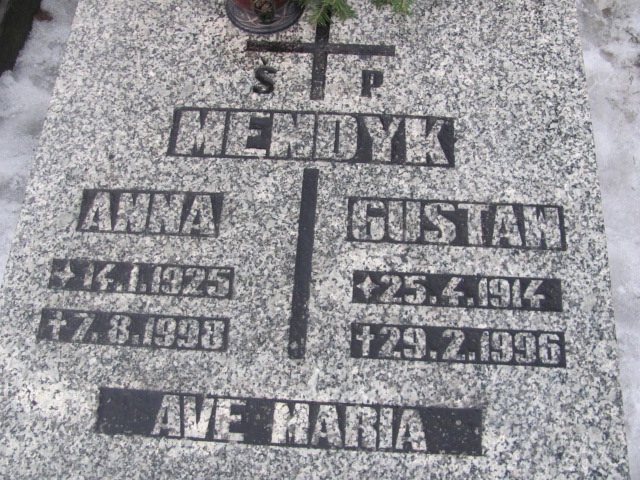 Anna Mendyk 1925 Mysłowice NSPJ - Grobonet - Wyszukiwarka osób pochowanych