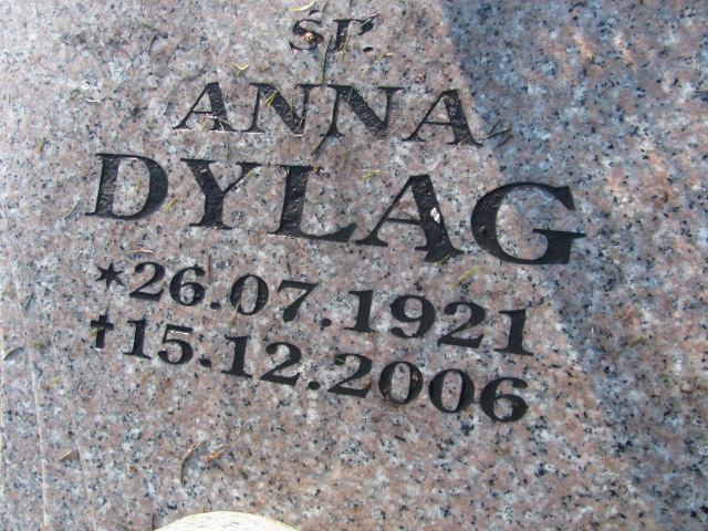 Anna Dylag 1921 Mysłowice NSPJ - Grobonet - Wyszukiwarka osób pochowanych