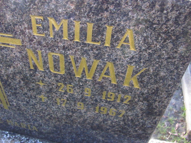 Emilia Nowak 1912 Mysłowice parafialny NSPJ - Grobonet - Wyszukiwarka osób pochowanych