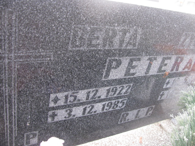 Berta Petera 1922 Mysłowice NSPJ - Grobonet - Wyszukiwarka osób pochowanych