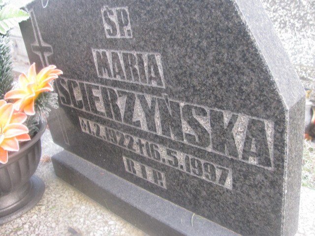 Maria Ścierzyńska 1922 Mysłowice NSPJ - Grobonet - Wyszukiwarka osób pochowanych