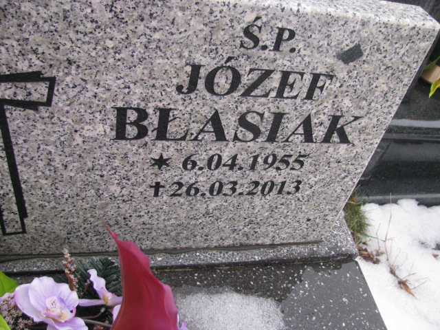 Józef Błasiak 1955 Mysłowice NSPJ - Grobonet - Wyszukiwarka osób pochowanych