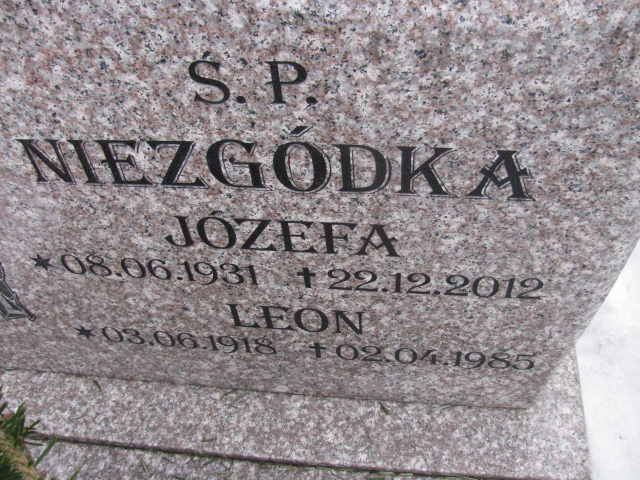 Józefa Niezgódka 1931 Mysłowice NSPJ - Grobonet - Wyszukiwarka osób pochowanych