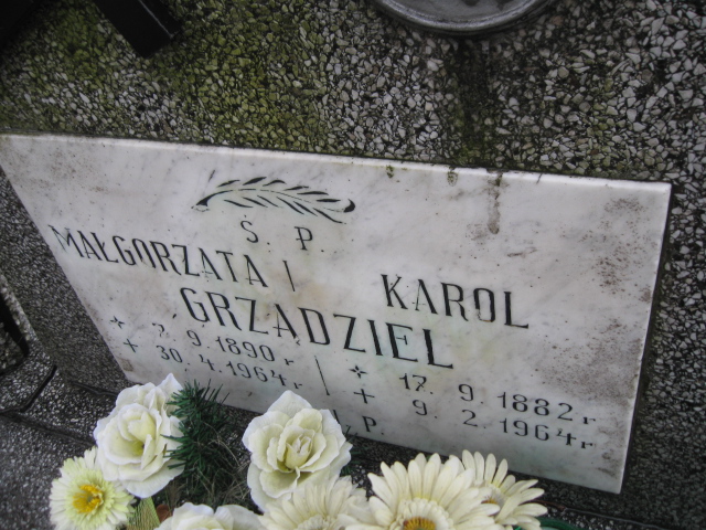 Małgorzata Grządziel 1890 Mysłowice NSPJ - Grobonet - Wyszukiwarka osób pochowanych