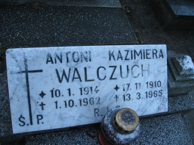 Antoni Walczuch 1914 Mysłowice NSPJ - Grobonet - Wyszukiwarka osób pochowanych