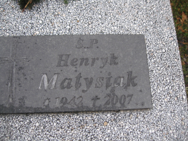 Henryk Matysiak 1942 Mysłowice NSPJ - Grobonet - Wyszukiwarka osób pochowanych
