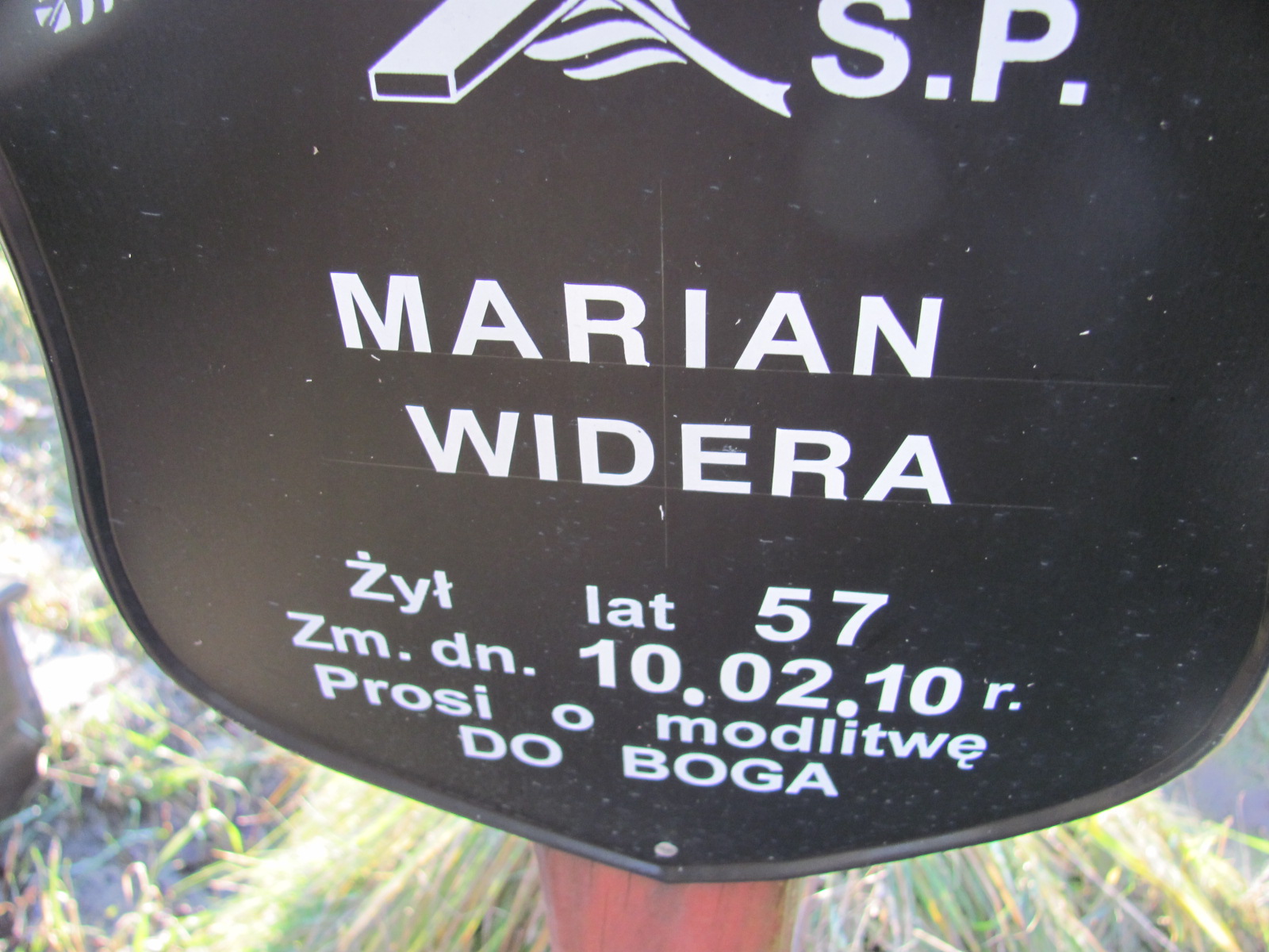 Marian Widera Mysłowice NSPJ - Grobonet - Wyszukiwarka osób pochowanych