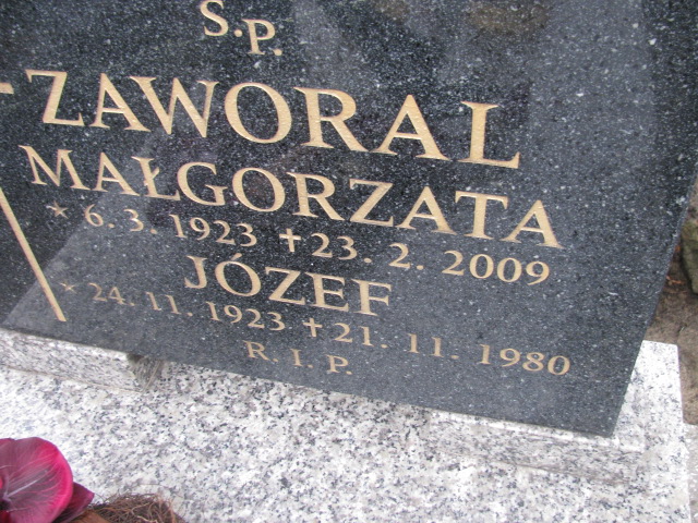 Józef Zaworal 1923 Mysłowice parafialny NSPJ - Grobonet - Wyszukiwarka osób pochowanych