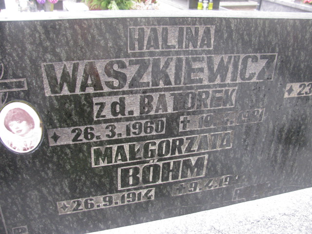 Halina Waszkiewicz 1960 Mysłowice NSPJ - Grobonet - Wyszukiwarka osób pochowanych