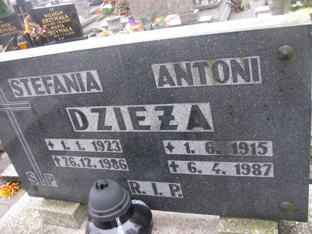 Antoni Dzieża 1915 Mysłowice NSPJ - Grobonet - Wyszukiwarka osób pochowanych