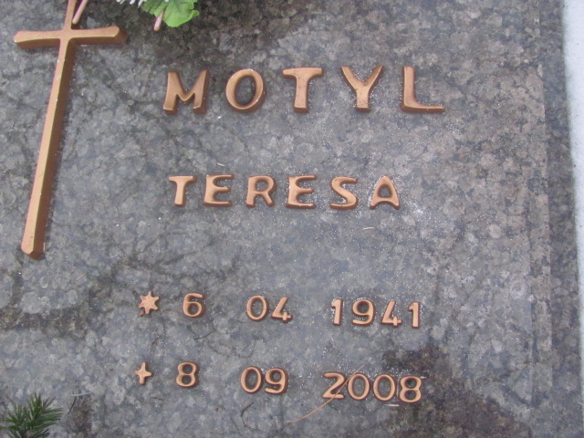 Teresa Motyl 1941 Mysłowice NSPJ - Grobonet - Wyszukiwarka osób pochowanych