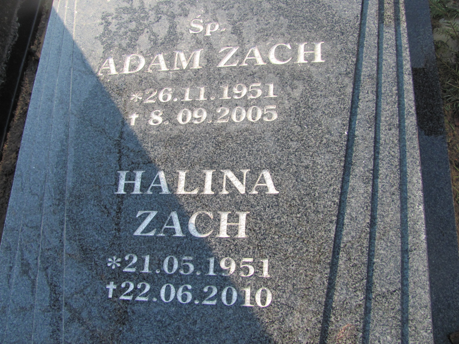 Halina Zach 1951 Mysłowice NSPJ - Grobonet - Wyszukiwarka osób pochowanych