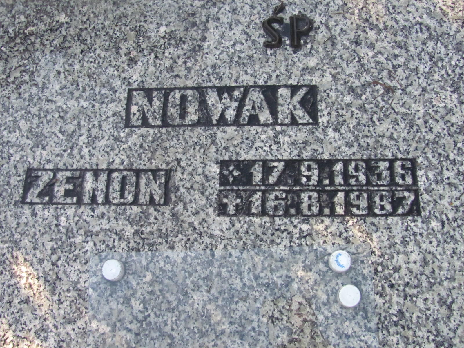 Zenon Nowak 1936 Mysłowice parafialny NSPJ - Grobonet - Wyszukiwarka osób pochowanych