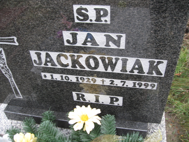 Jan Jackowiak 1929 Mysłowice NSPJ - Grobonet - Wyszukiwarka osób pochowanych
