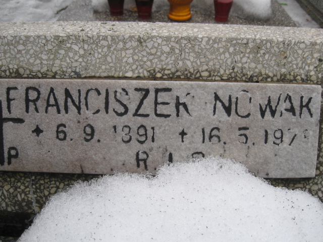 Franciszek Nowak 1931 Mysłowice NSPJ - Grobonet - Wyszukiwarka osób pochowanych