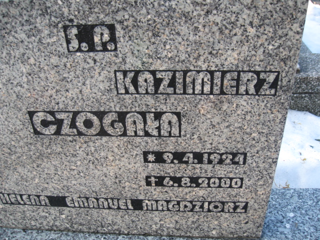 Grób Kazimierz Czogała