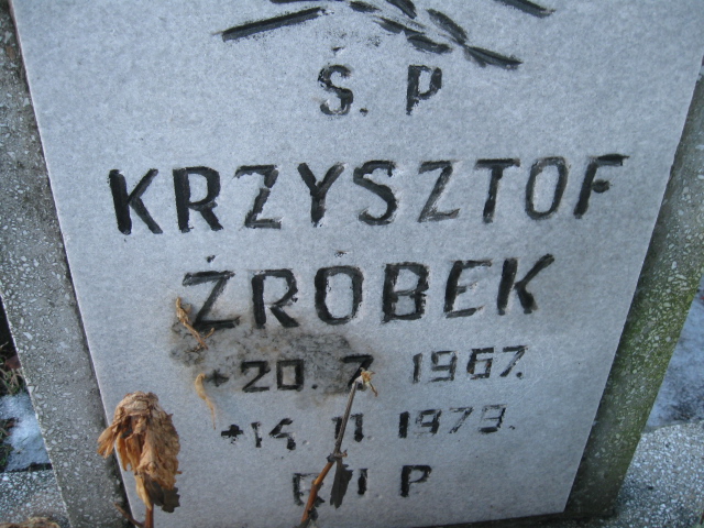 Krzysztof Źróbek 1967 Mysłowice NSPJ - Grobonet - Wyszukiwarka osób pochowanych