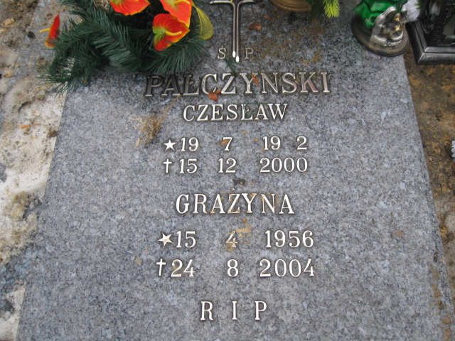 Czesław Pałczyński 1952 Mysłowice NSPJ - Grobonet - Wyszukiwarka osób pochowanych