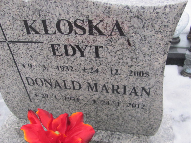 Edyta Kloska 1932 Mysłowice NSPJ - Grobonet - Wyszukiwarka osób pochowanych