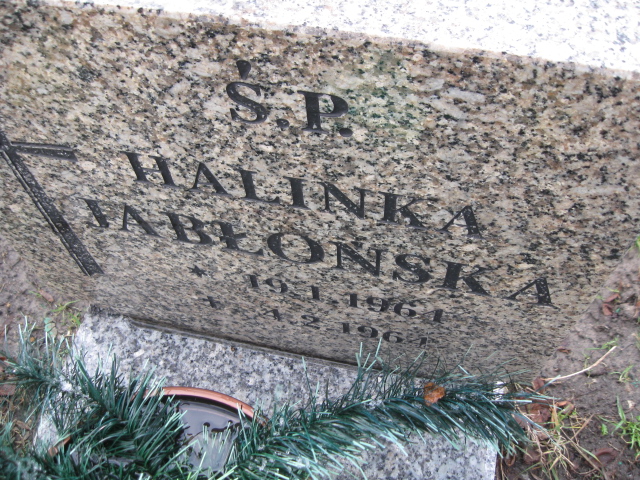 Halina Jabłońska 1964 Mysłowice NSPJ - Grobonet - Wyszukiwarka osób pochowanych