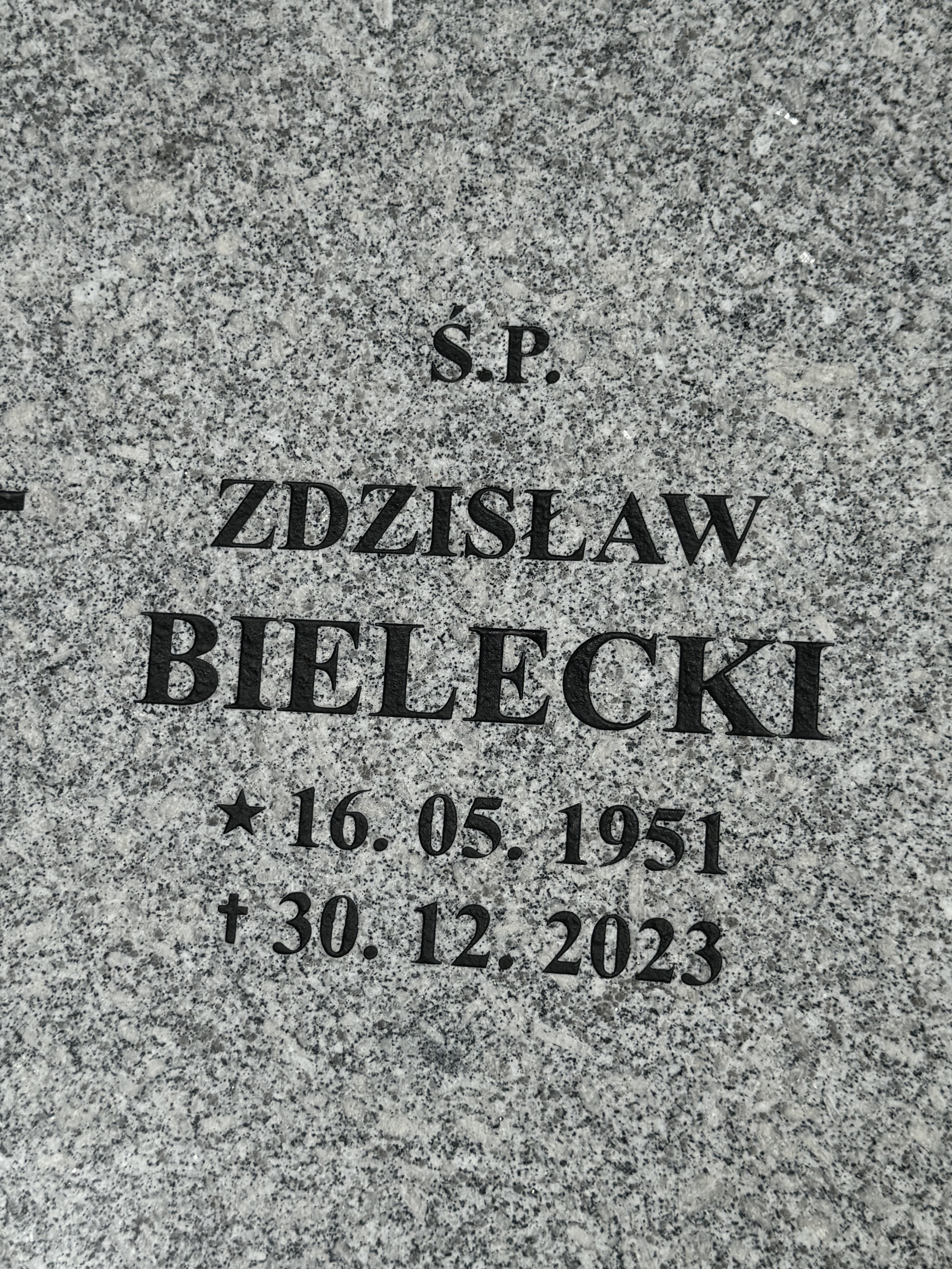 Zdzisław Bielecki 1951 Mysłowice NSPJ - Grobonet - Wyszukiwarka osób pochowanych