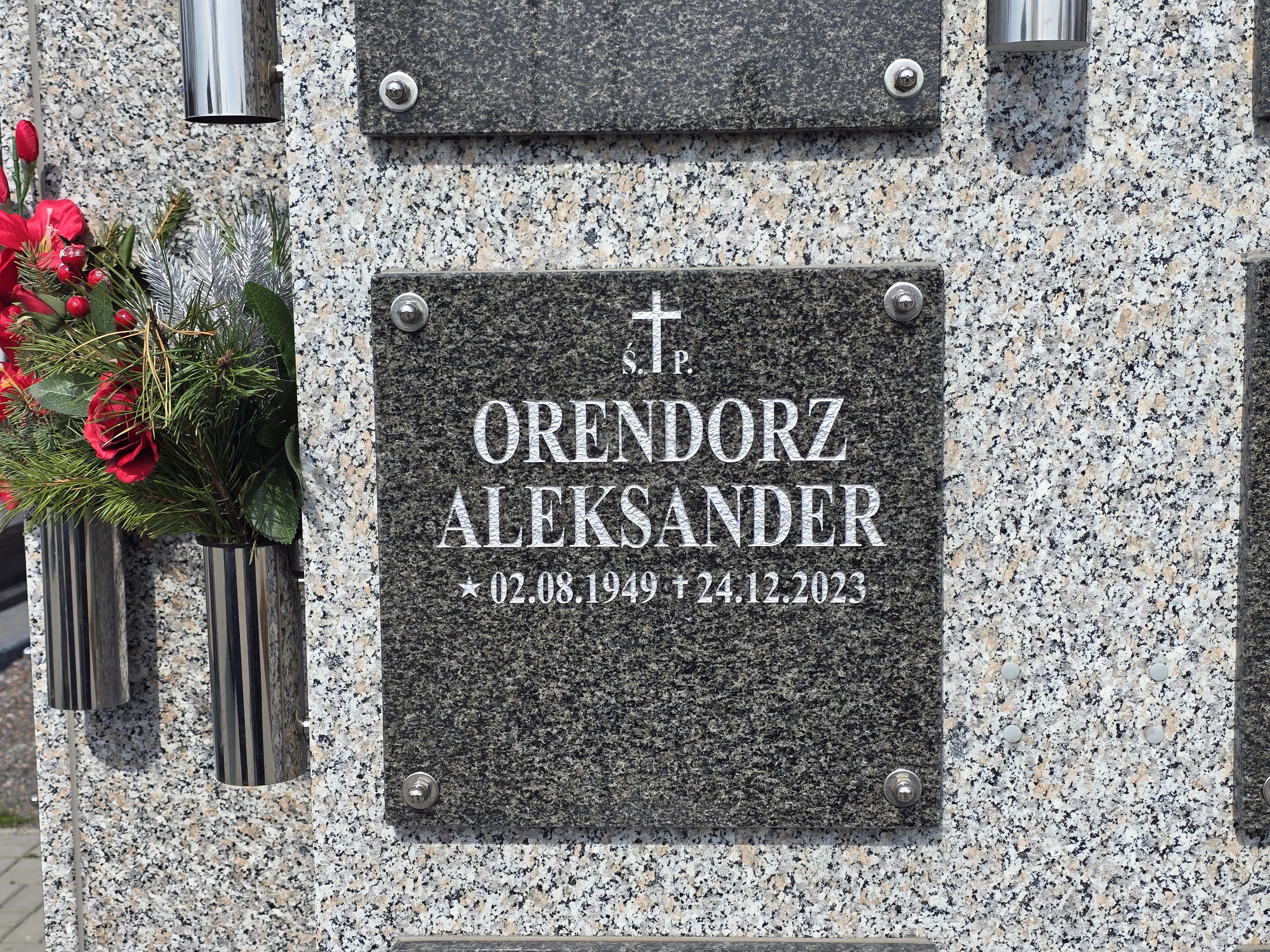 Aleksander Orendorz 1949 Mysłowice NSPJ - Grobonet - Wyszukiwarka osób pochowanych