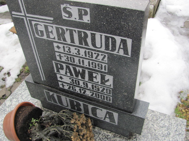 Paweł Kubica 1920 Mysłowice NSPJ - Grobonet - Wyszukiwarka osób pochowanych